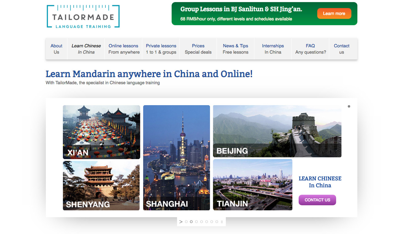 Tailormade - Apprendre le chinois Tailormade - Apprendre le chinois